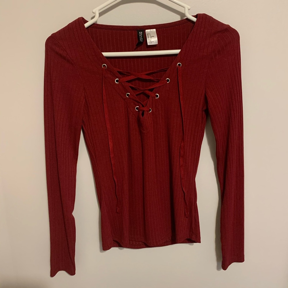 Divided Tie-Up Top